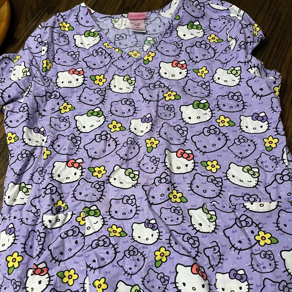Hello Kitty scrub top